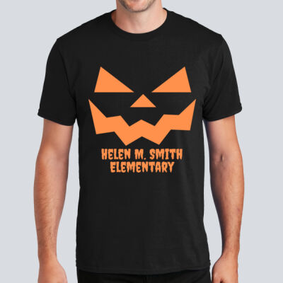 Adult T-Shirt - Fall Holidays - Jack O' Lantern - Orange Thumbnail