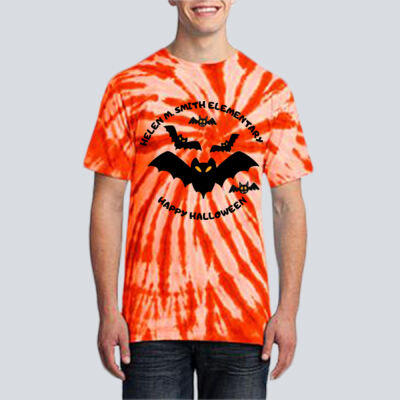 Adult Tie-Dye T-Shirt - Fall Holidays - Bats Thumbnail