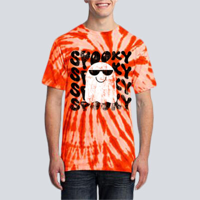 Adult Tie-Dye T-Shirt - Fall Holidays - Ghost Thumbnail