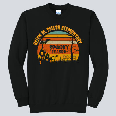 Adult Crewneck - Fall Holidays - Haunted House Thumbnail