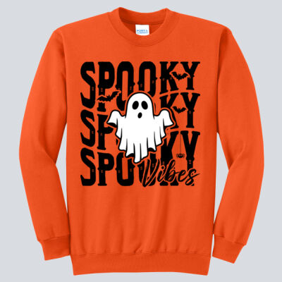 Adult Crewneck - Fall Holidays - Spooky Vibes Thumbnail