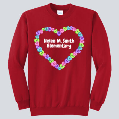 Adult Crewneck - Spring Holidays - Candy Hearts Thumbnail