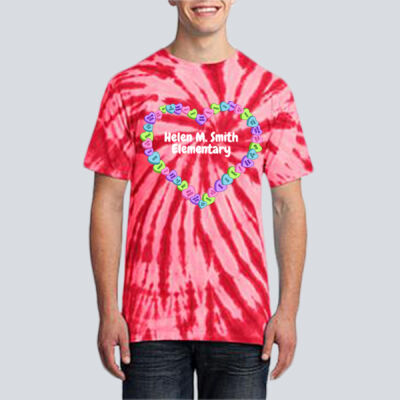 Adult Tie-Dye T-Shirt - Spring Holidays - Candy Hearts Thumbnail